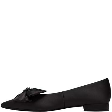 CLARKS WOMENS SENSA15 BELLA FLAT SHOE - BLACK